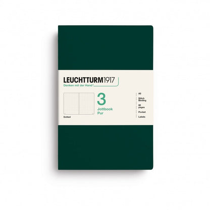 Leuchtturm1917 Jottbook Pur Medium Dotted - Forest Green