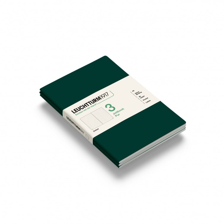 Leuchtturm1917 Jottbook Pur Medium Dotted - Forest Green