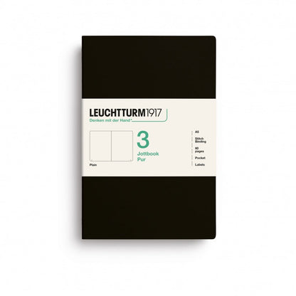 Leuchtturm1917 Jottbook Pur Medium Plain - Black