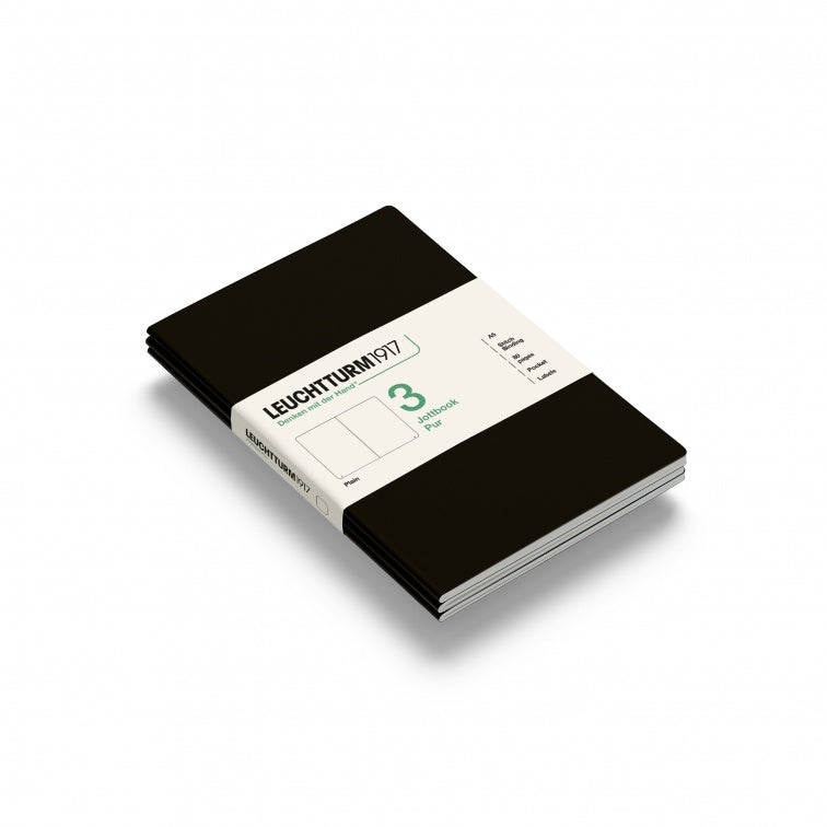 Leuchtturm1917 Jottbook Pur Medium Plain - Black