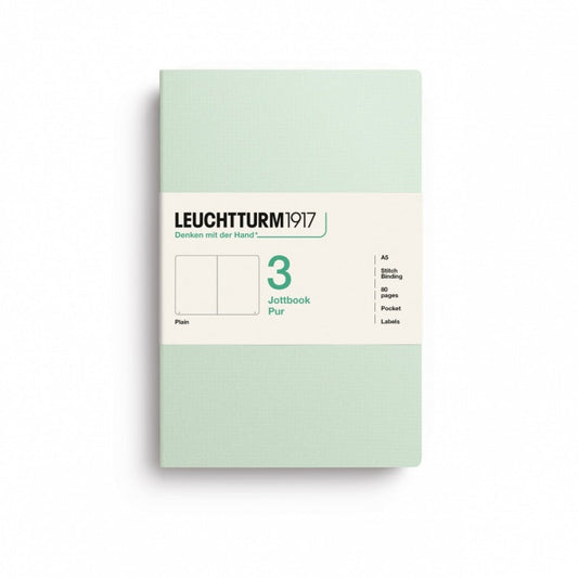 Leuchtturm1917 Jottbook Pur Medium Plain - Mint Green