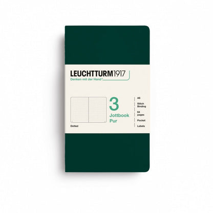 Leuchtturm1917 Jottbook Pur Pocket Dotted - Forest Green