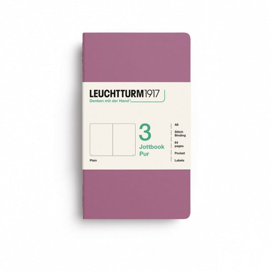 Leuchtturm1917 Jottbook Pur Pocket Plain - Dusty Rose