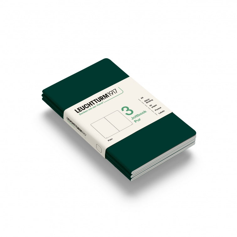 Leuchtturm1917 Jottbook Pur Pocket Plain - Forest Green