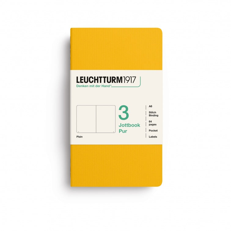 Leuchtturm1917 Jottbook Pur Pocket Plain - Sunflower