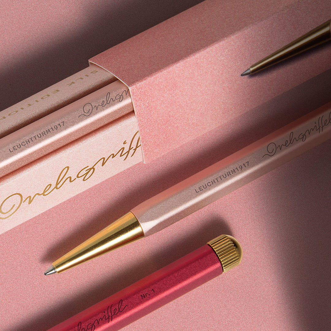 Leuchtturm1917 Silk Edition Drehgriffel Nr. 1 Ballpoint Pen - Rosé & Purpur