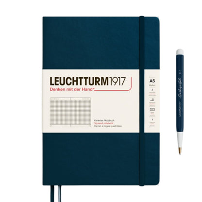 Leuchtturm1917 A5 Medium Hardcover Notebook - Squared / Deep Sea