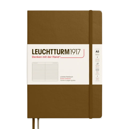 Leuchtturm1917 A5 Medium Hardcover Notebook - Ruled / Spice Brown