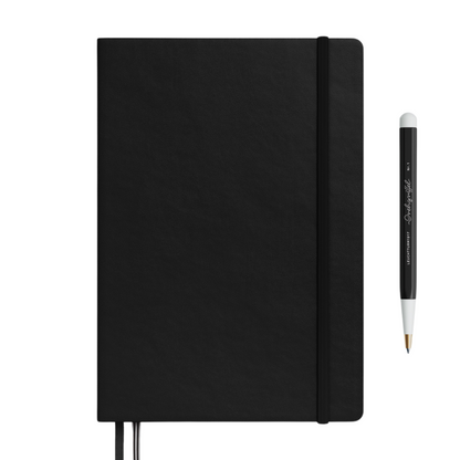 Leuchtturm1917 A5 Medium Hardcover Notebook (Thick, 411 Pages) - Ruled / Black