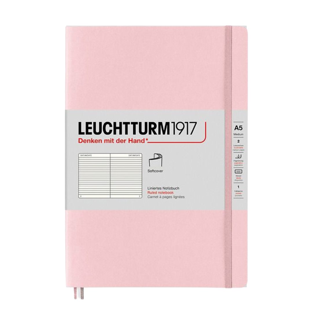 Leuchtturm1917 A5 Medium Softcover Notebook - Ruled / Powder