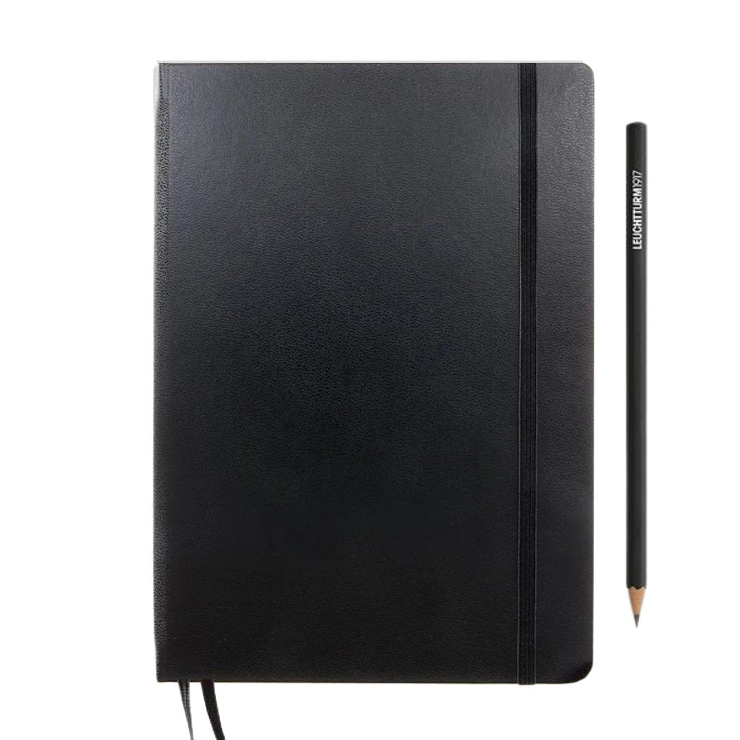 Leuchtturm1917 A5 Medium Hardcover Weekly Planner 2025 - Black