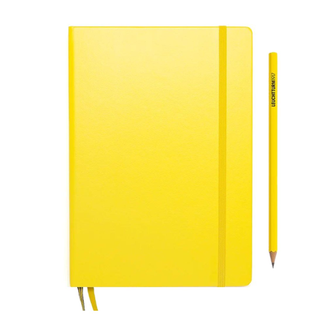 Leuchtturm1917 A5 Medium Hardcover Weekly Planner & Notebook 2025 - Lemon