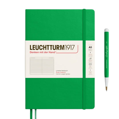 Leuchtturm1917 A5 Medium Hardcover Notebook - Ruled / Spring Leaf