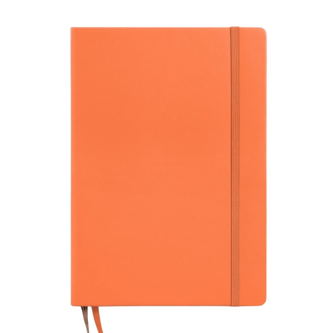 Leuchtturm1917 A5 Medium Hardcover Weekly Planner & Notebook 2025 - Dotted / Apricot