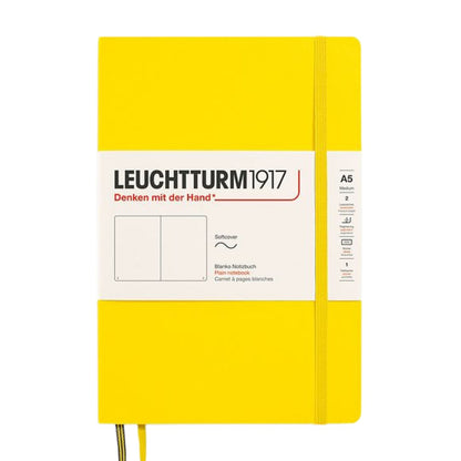 Leuchtturm1917 A5 Medium Softcover Notebook - Plain / Lemon