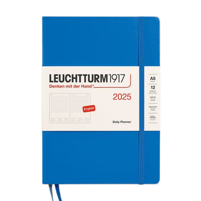 Leuchtturm1917 A5 Medium Hardcover Daily Planner 2025 - Sky