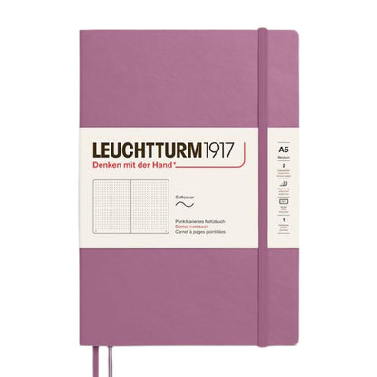 Leuchtturm1917 A5 Medium Softcover Notebook - Dotted / Dusty Rose