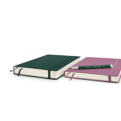 Leuchtturm1917 A5 Medium Hardcover Notebook (Thick, 411 Pages) - Ruled / Dusty Rose