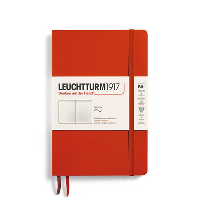 Leuchtturm1917 B6+ Softcover Paperback Notebook - Dotted / Fox Red