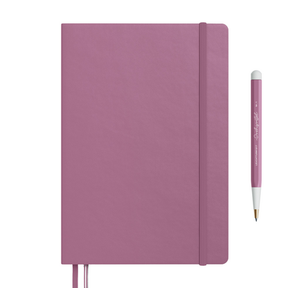 Leuchtturm1917 A5 Medium Hardcover Notebook (Thick, 411 Pages) - Ruled / Dusty Rose