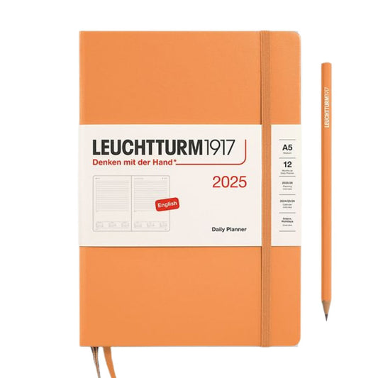 Leuchtturm1917 A5 Medium Daily Planner 2025 - Apricot