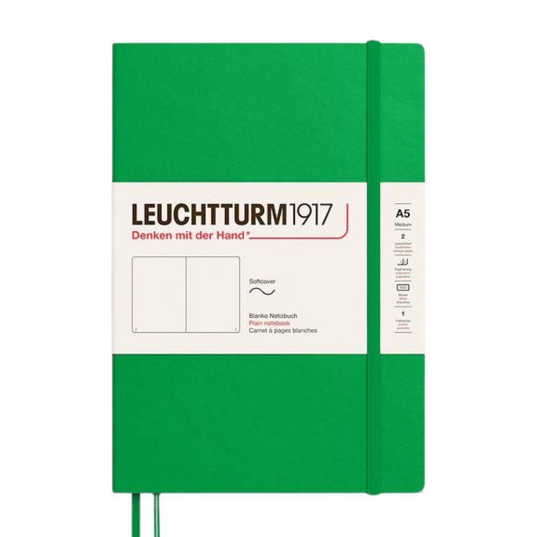 Leuchtturm1917 A5 Medium Softcover Notebook - Plain / Spring Leaf