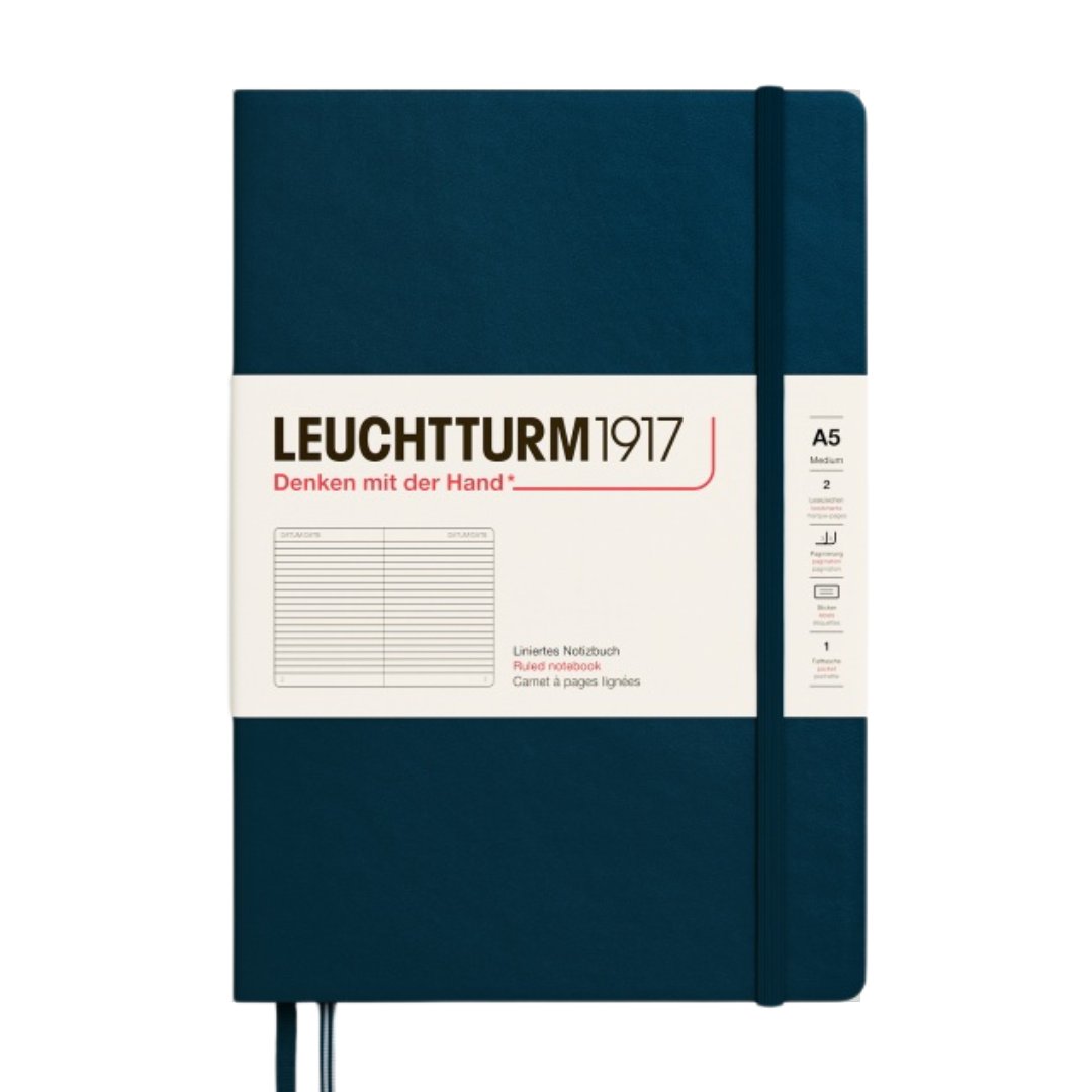 Leuchtturm1917 A5 Medium Hardcover Notebook - Ruled / Deep Sea