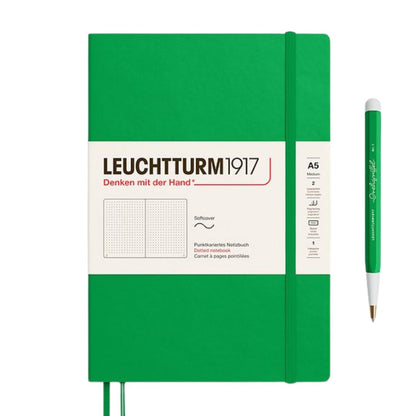 Leuchtturm1917 A5 Medium Softcover Notebook - Dotted / Spring Leaf