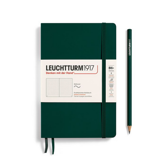 Leuchtturm1917 B6+ Softcover Paperback Notebook - Dotted / Forest Green