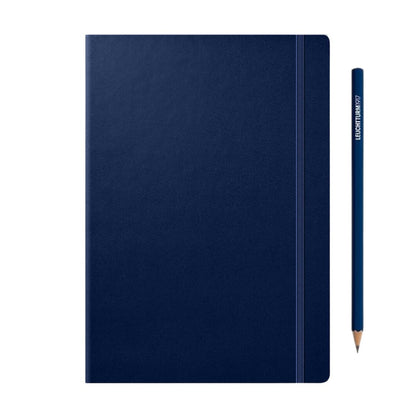 Leuchtturm1917 A5 Medium Hardcover Weekly Planner & Notebook 2025 - Navy