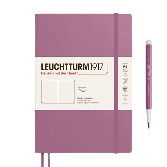 Leuchtturm1917 A5 Medium Softcover Notebook - Plain / Dusty Rose