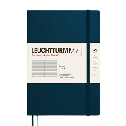 Leuchtturm1917 A5 Medium Softcover Notebook - Ruled / Deep Sea