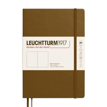 Leuchtturm1917 A5 Medium Hardcover Notebook - Plain / Spice Brown