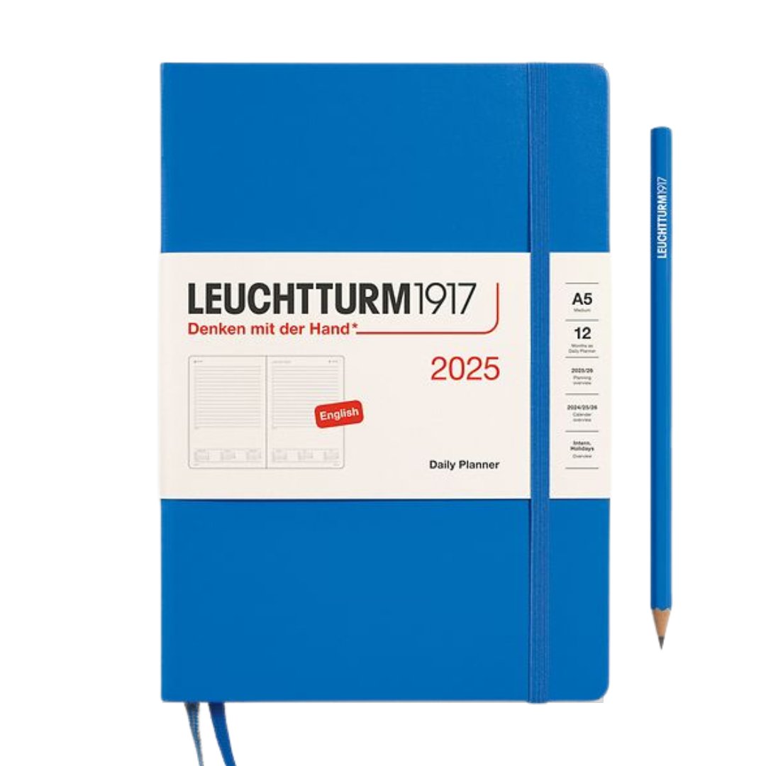 Leuchtturm1917 A5 Medium Hardcover Daily Planner 2025 - Sky