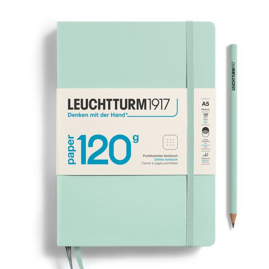 Leuchtturm1917 120G Edition A5 Medium Hardcover Notebook - Dotted / Mint Green