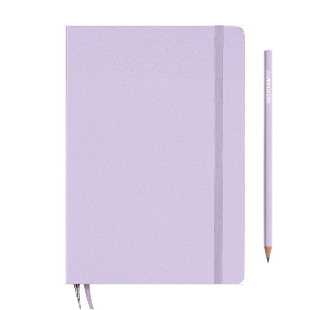 Leuchtturm1917 A5 Medium Hardcover Weekly Planner & Notebook 2025 - Dotted / Lilac