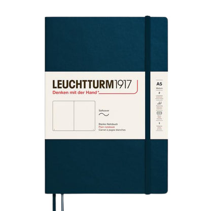 Leuchtturm1917 A5 Medium Softcover Notebook - Plain / Deep Sea