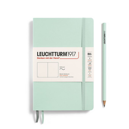 Leuchtturm1917 B6+ Softcover Paperback Notebook - Plain / Mint Green