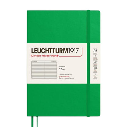 Leuchtturm1917 A5 Medium Softcover Notebook - Ruled / Spring Leaf