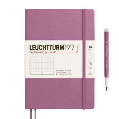 Leuchtturm1917 A5 Medium Hardcover Notebook - Dotted / Dusty Rose