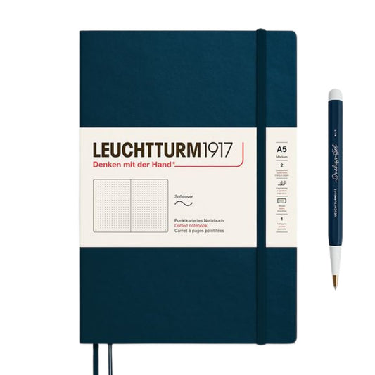 Leuchtturm1917 A5 Medium Softcover Notebook - Dotted / Deep Sea