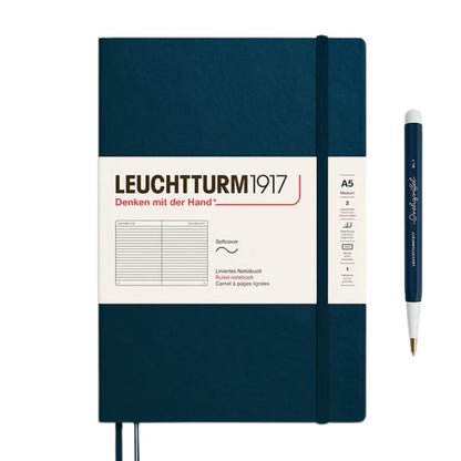 Leuchtturm1917 A5 Medium Softcover Notebook - Ruled / Deep Sea