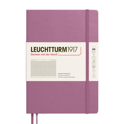 Leuchtturm1917 A5 Medium Hardcover Notebook - Squared / Dusty Rose