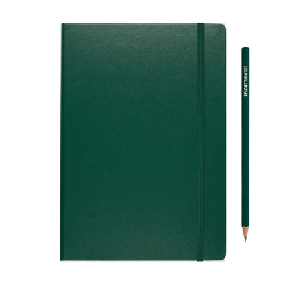 Leuchtturm1917 A5 Medium Hardcover Weekly Planner & Notebook 2025 - Dotted / Forest Green