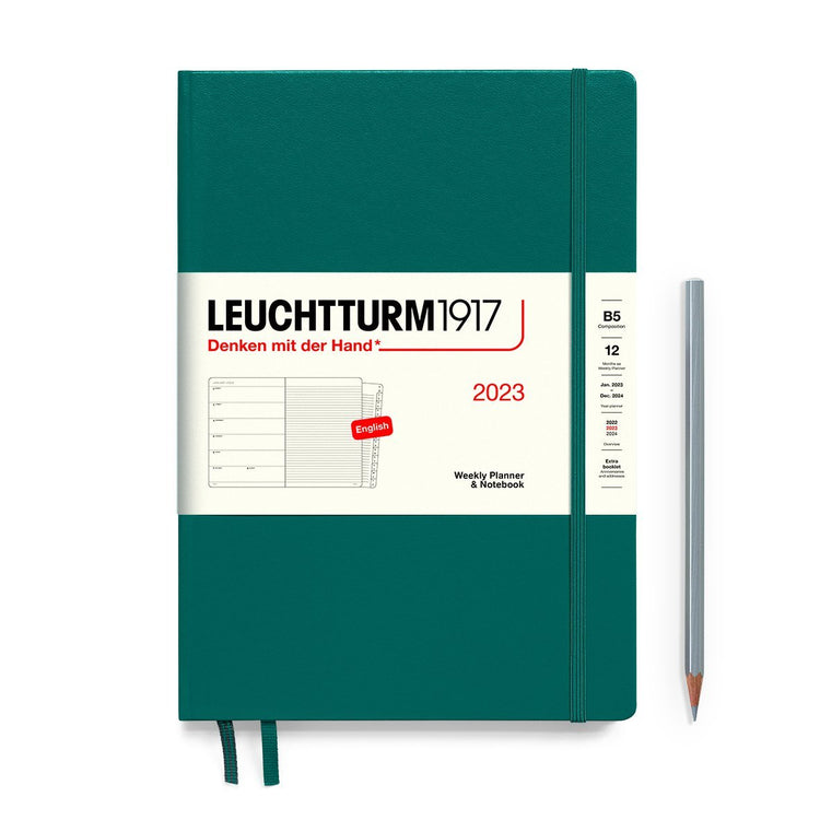 Leuchtturm1917 A5 中号周记本和笔记本 2023 太平洋绿色