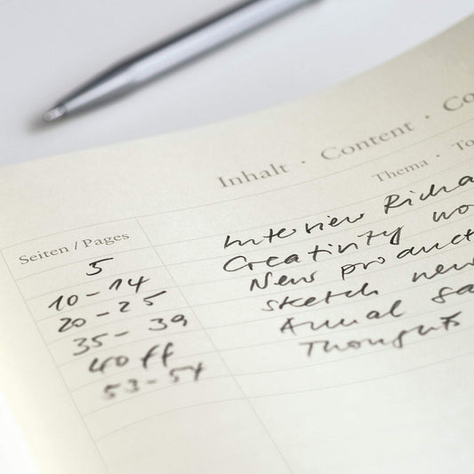 Leuchtturm1917 Kulit Keras A6 Poket Notebook Batu Biru - Plain