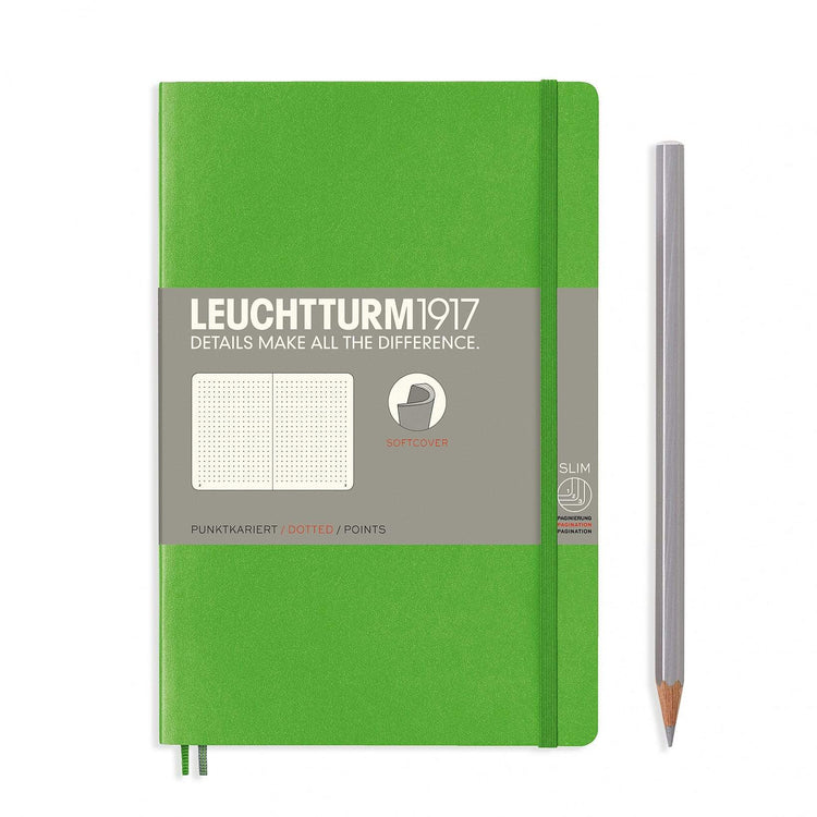 Leuchtturm1917 Softcover B6+ Notebook Fresh Green - Dotted