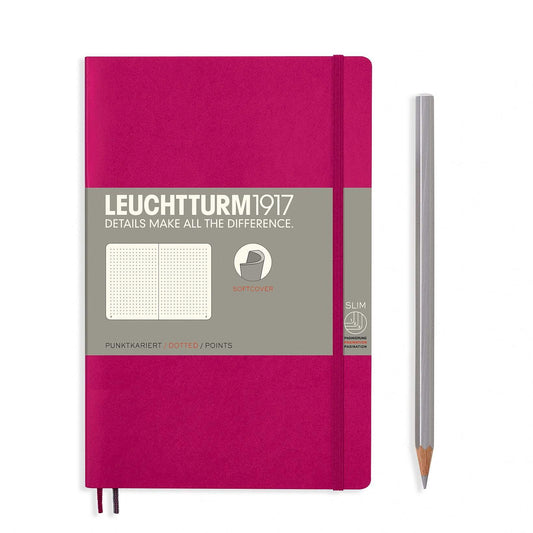 Leuchtturm1917 Softcover B6+ Notebook Berry - 圆点