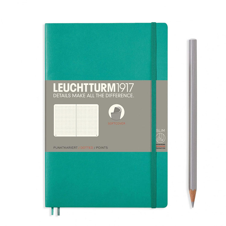Leuchtturm1917 Softcover B6+ Notebook Emerald - Dotted