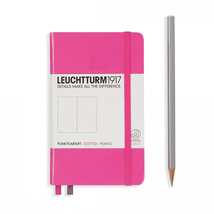 Leuchtturm1917 Kulit Keras A6 Pocket Notebook New Pink - Bertitik